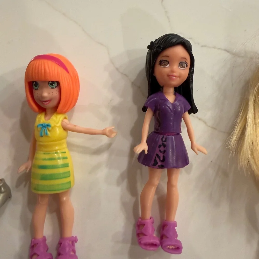 Polly Pocket Doll Accessory Lot 100+ Pieces Mattel Clothes Shoes Pets Furniture‎